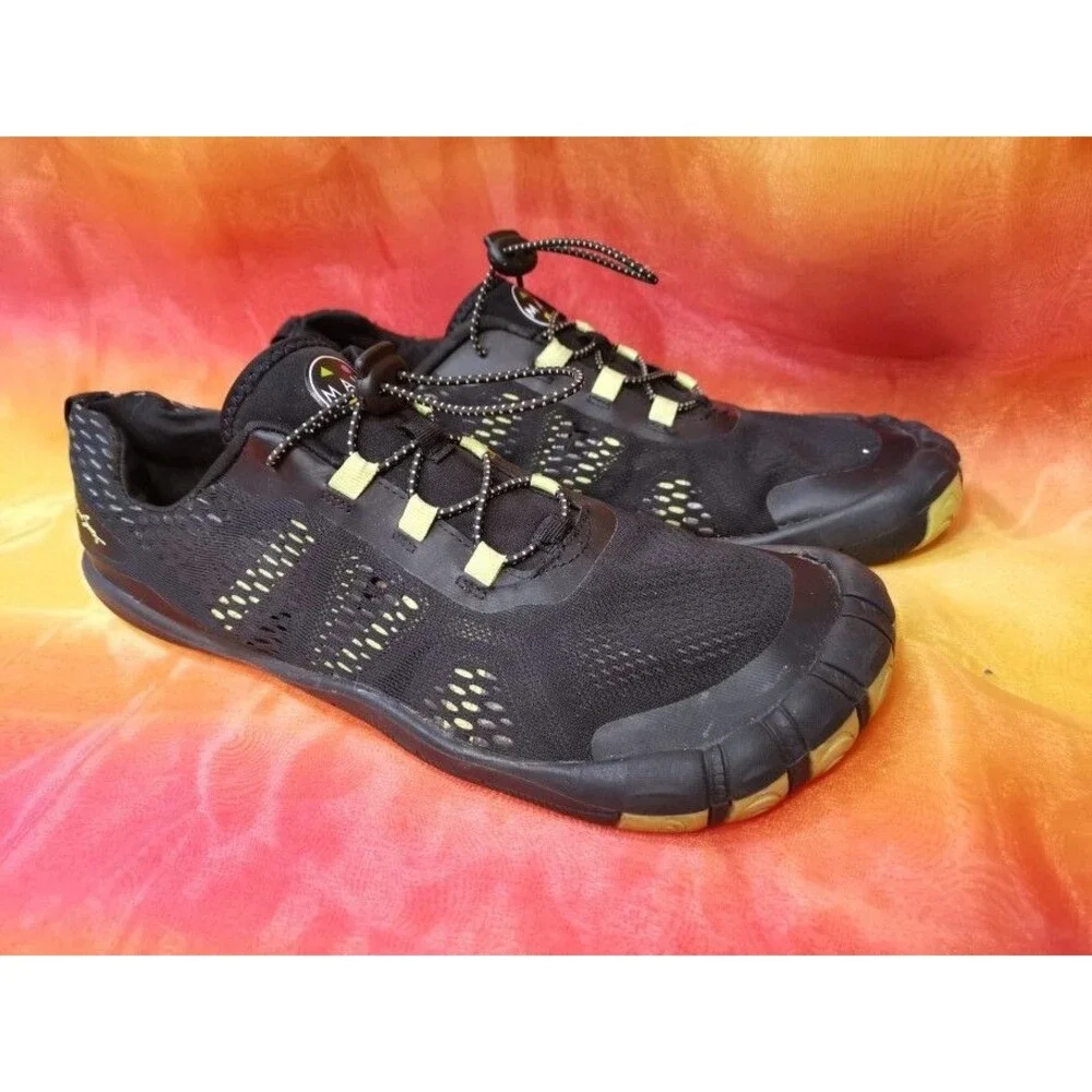 Pre owned Men Maui and Sons Water Black Drawstring Closur Beach Surf Shoes Sz 12